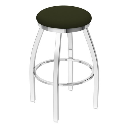Holland Bar Stool Co 36" Swivel X-Tall Bar Stool, Chrome Finish, Canter Pine Seat 80236CH010